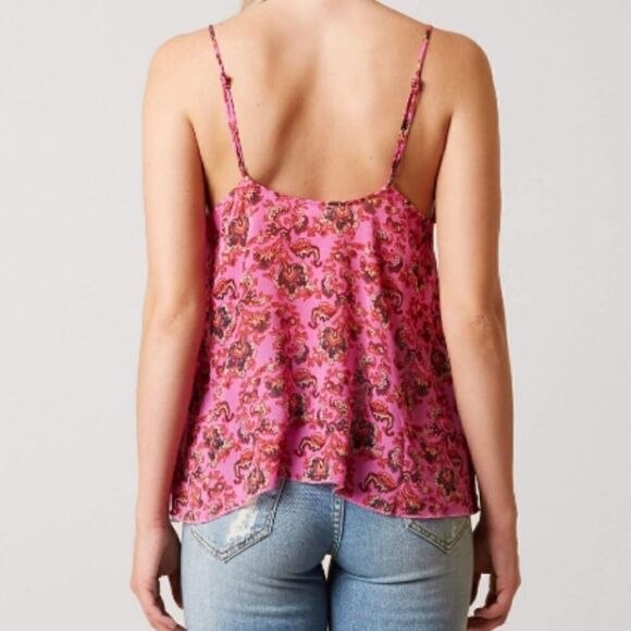 EUC Free People Printed Pink Pretty Thing Cami Top XS - Picture 2 of 7